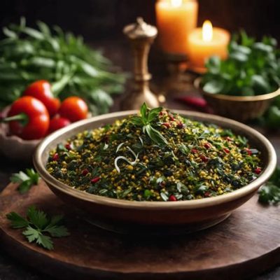  Ghormeh Sabzi! A Rich Aromatic Stew Bursting with Herbs and Tangy Flavor