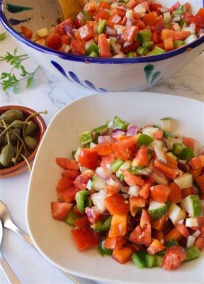 Pipirrana, a Zesty Spanish Salad Bursting with Fresh Flavors and Lively Textures!